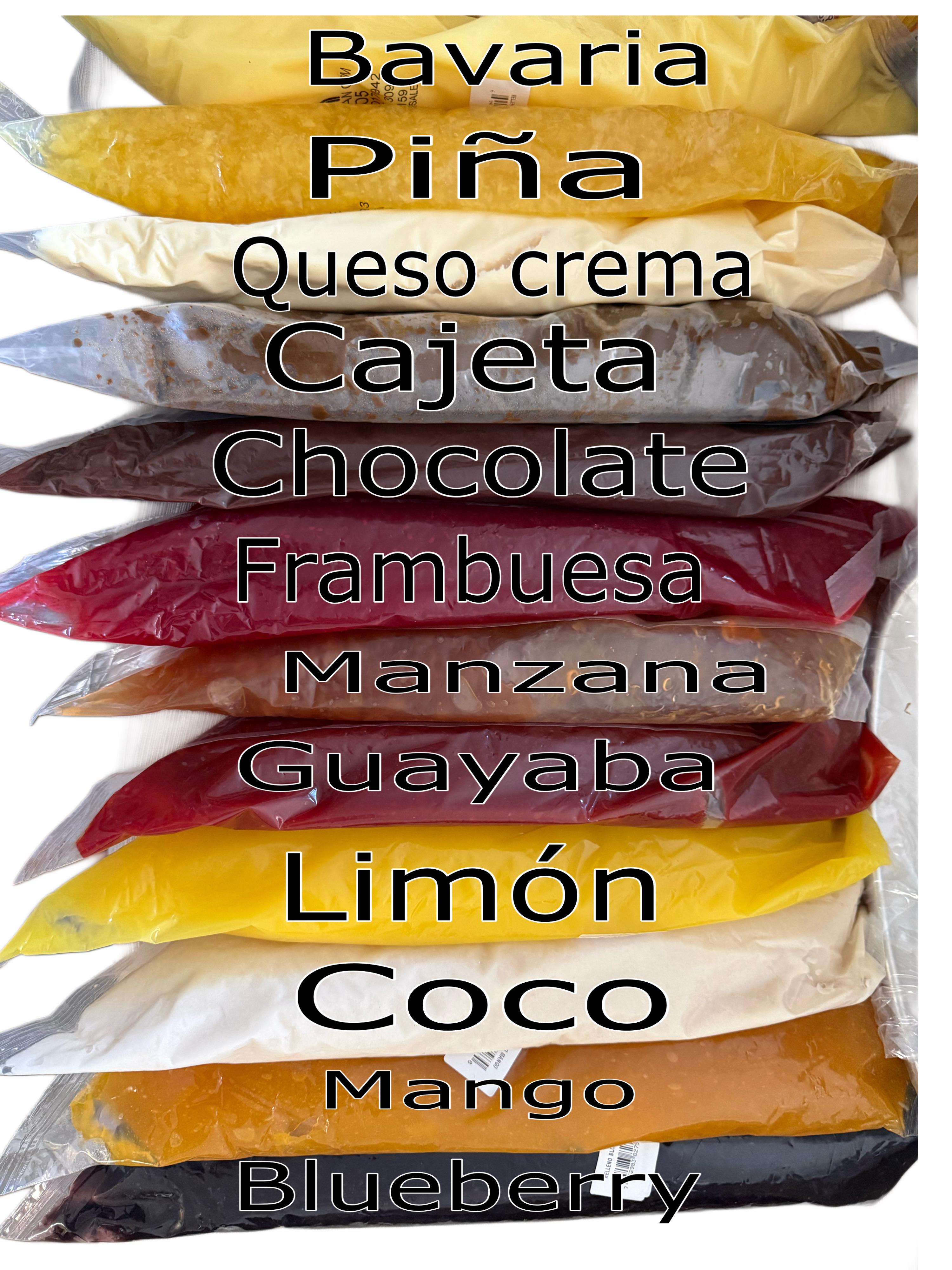 RELLENOS DIVERSOS SABORES 2LB.