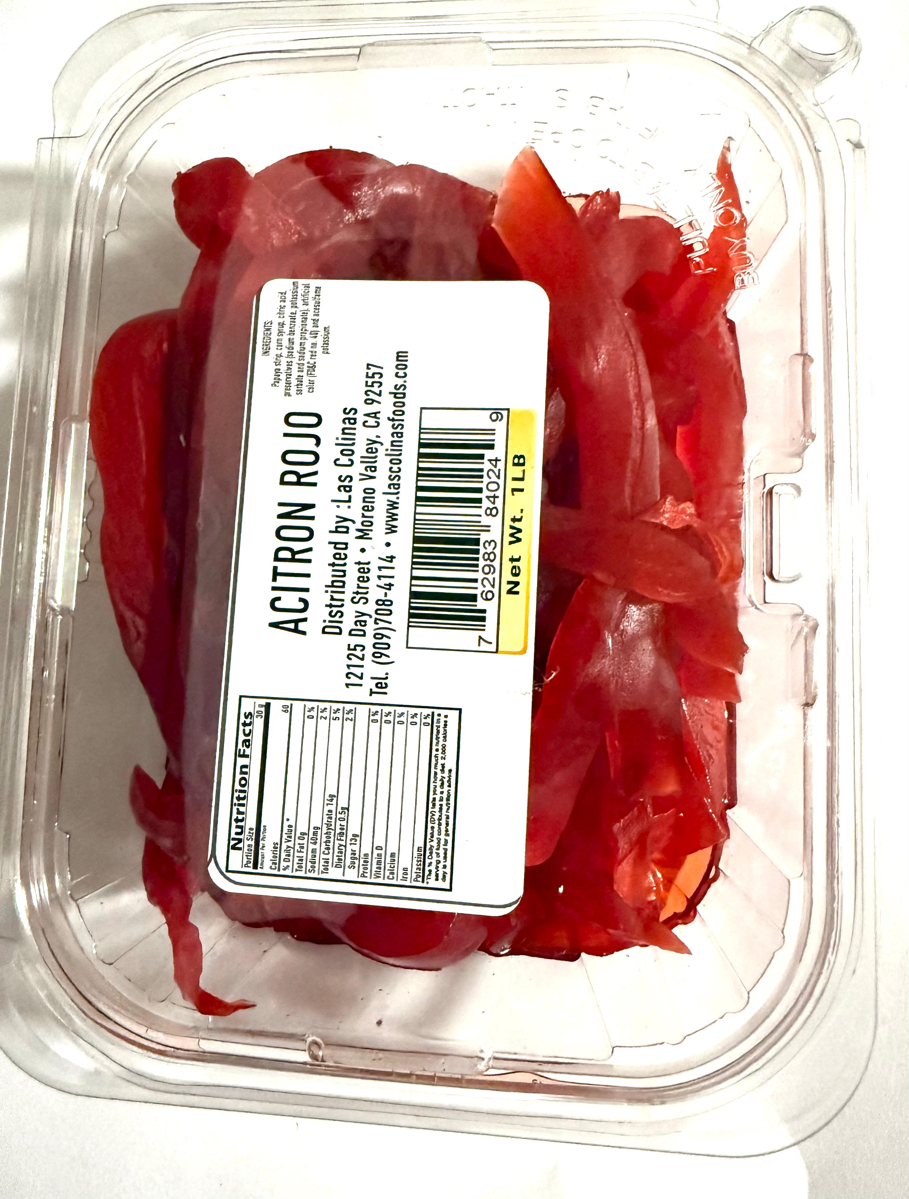 ACITRON ROJO 1LB.