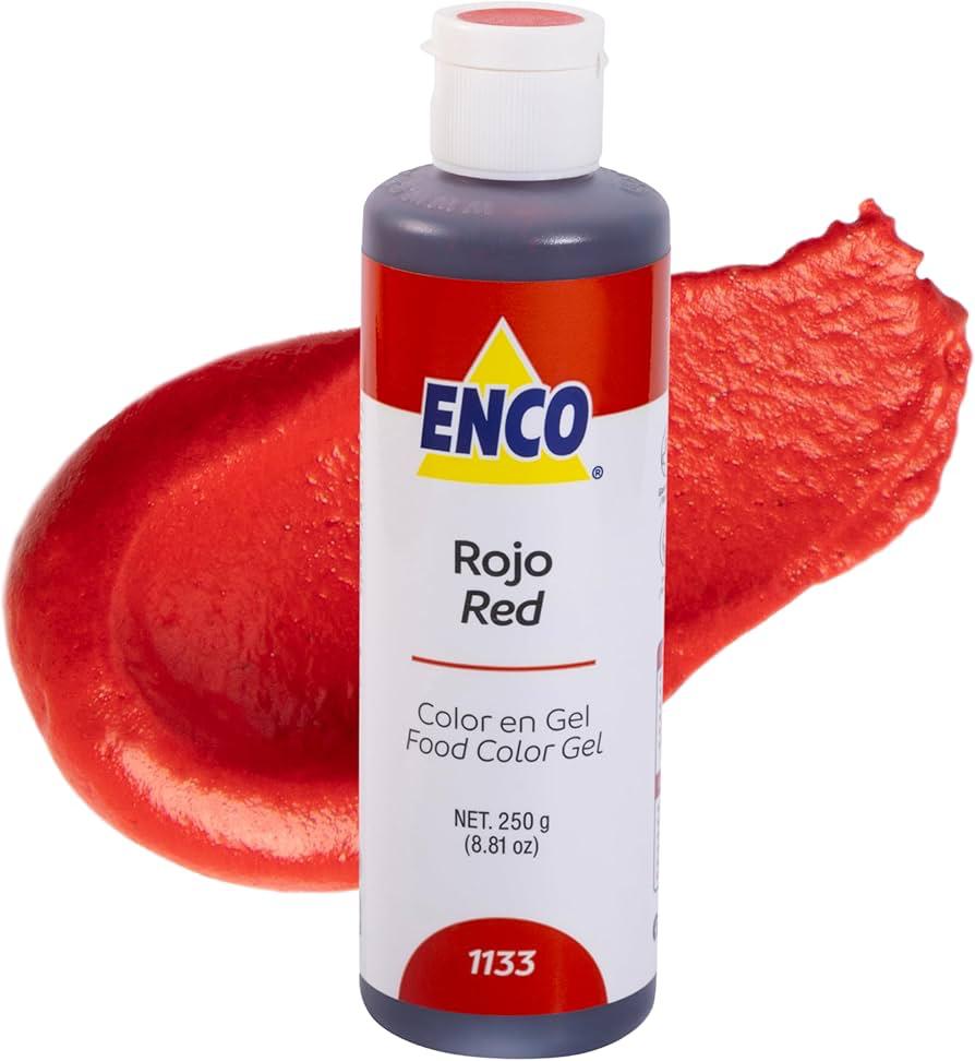 ENCO COLOR ROJO 250GR.