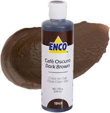 ENCO COLOR CAFE OSCURO 250GR.