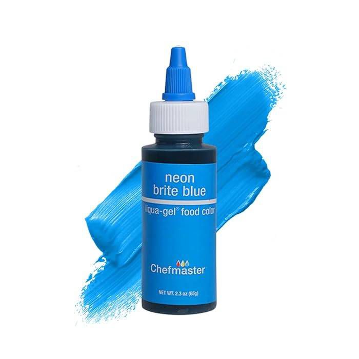 CHEFMASTER LIQUA GEL AZUL NEÓN BRILLANTE 65GR.