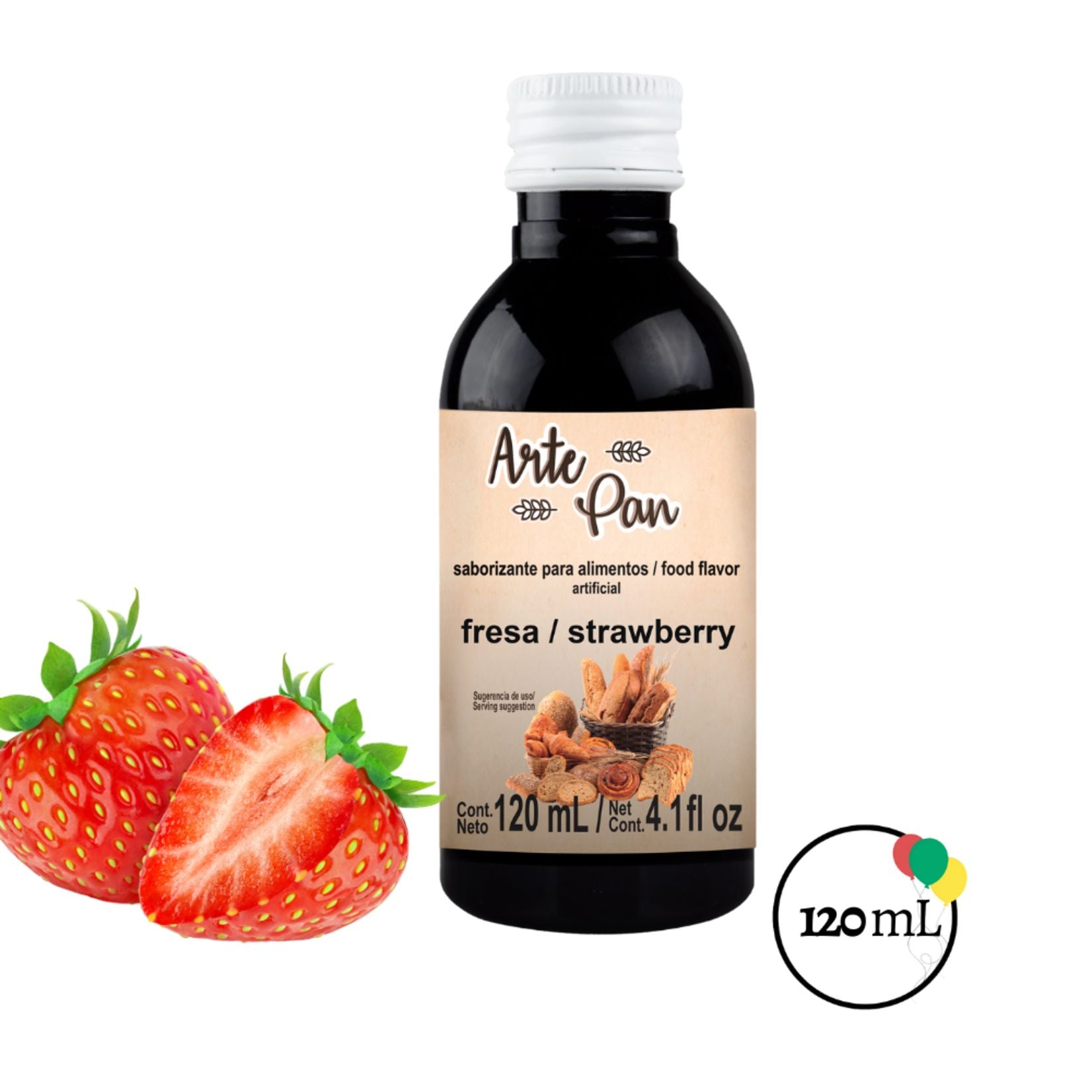 ARTE PAN SABORIZANTE SABOR FRESA DE 120ML