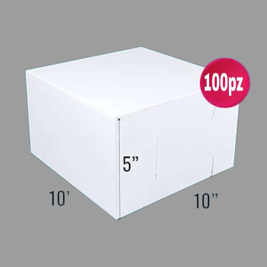 Cajas para pastel 10x10x5 100pz