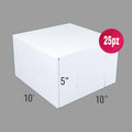 Cajas para pastel 10x10x5 25pz